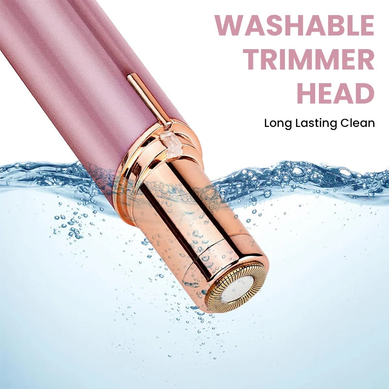 Electric Facial Hair Removal Epilator Eyebrow Lipstick Shape Painless Facial Sensitive Areas Bikini Depilator Shaver Trimmer