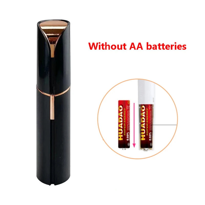 Electric Facial Hair Removal Epilator Eyebrow Lipstick Shape Painless Facial Sensitive Areas Bikini Depilator Shaver Trimmer
