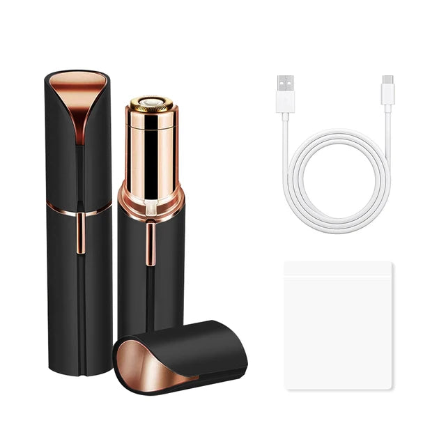 Electric Facial Hair Removal Epilator Eyebrow Lipstick Shape Painless Facial Sensitive Areas Bikini Depilator Shaver Trimmer